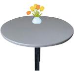 Graue Unifarbene Runde Runde Tischdecken 80 cm schmutzabweisend 