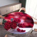 Rosa Blumenmuster Maritime Runde eckige Tischdecken 100 cm aus Polyester 