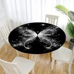 Schwarze Maritime Runde eckige Tischdecken 120 cm mit Insekten-Motiv aus Polyester 