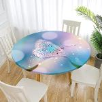 Rosa Gepunktete Maritime Runde eckige Tischdecken 90 cm mit Insekten-Motiv aus Polyester 