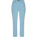Blaue Ankle-Jeans aus Chiffon für Damen Größe S für den für den Sommer 