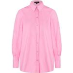 Pinke MORE & MORE Hemdblusen mit Puffärmeln für Damen Größe L 