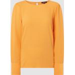 Orange Langärmelige MORE & MORE Blusenshirts & Schlusen aus Viskose für Damen Größe XS 