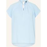 Hellblaue MORE & MORE Blusenshirts & Schlusen mit Knopf aus Jersey für Damen Größe S für den für den Sommer 