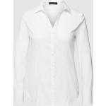 Offwhitefarbene Unifarbene MORE & MORE Hemdblusen aus Baumwollmischung für Damen Größe M für den für den Frühling 