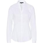 Reduzierte Weiße Unifarbene Langärmelige MORE & MORE Langarmblusen für Damen Größe L für den für den Frühling 