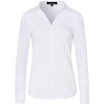 Weiße Unifarbene Business Langärmelige MORE & MORE Langarmblusen für Damen Größe XS für den für den Frühling 