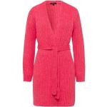 Pinke Unifarbene Casual MORE & MORE Longstrickjacken aus Polyamid für Damen Größe XS für den für den Herbst 
