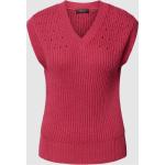 Pinke Unifarbene MORE & MORE Wintermode aus Baumwollmischung für Damen Größe L 