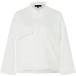 Reduzierte Weiße MORE & MORE Stehkragen Zip Hoodies & Sweatjacken mit Reißverschluss aus Baumwolle für Damen Größe S 