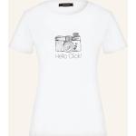 Reduzierte Weiße MORE & MORE T-Shirts aus Baumwolle für Damen Größe M 