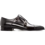 Moreschi, Schwarze Double Monk Schuhe aus Kalbsleder Black, Herren, Größe: 43 EU