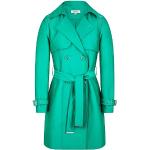 Grüne MORGAN Maxi Trenchcoats lang mit Gürtel für Damen Größe S 