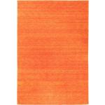 Orange Unifarbene Morgenland Rechteckige Handwebteppiche aus Wolle schmutzabweisend 250x300 