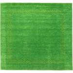 Grüne Motiv Morgenland Quadratische Teppiche aus Wolle schmutzabweisend 200x200 