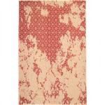 Rote Moderne Morgenland Rechteckige Teppiche aus Viskose schmutzabweisend 