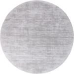 Graue Moderne Morgenland Runde Runde Teppiche 190 cm aus Samt 