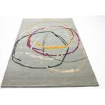 morgenland Wollteppich »Designer Teppich handgetuftet silber«, rechteckig, Höhe 18 mm, silberfarben
