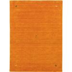 morgenland Wollteppich »GABBEH SAHARA«, rechteckig, Höhe 18 mm, reine Schurwolle, Uni Tiermotiv, Wohnzimmer, orange, orange