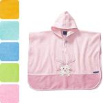 Rosa Motiv Morgenstern Kinderbademäntel mit Kapuze mit Hasenmotiv mit Knopf aus Frottee maschinenwaschbar für Babys 