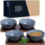 Blaue Unifarbene Moritz & Moritz Runde Dip Schalen aus Porzellan 6-teilig 