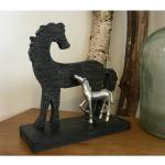 Vintage Holzdeko Anhänger Pferd Schaukelpferd natürlich ca 13 x 14 cm Figur Cla 
