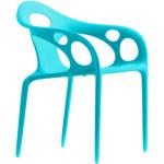 Türkise Moroso supernatural Supernatural Organische Designer Stühle aus Polyrattan stapelbar Breite 50-100cm, Höhe 50-100cm, Tiefe 50-100cm 