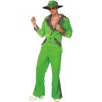 Grüne Animal-Print Zebra-Kostüme für Herren Größe XL 