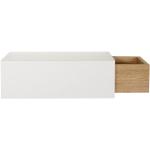 Weiße Moderne Eichenregale mit Schublade 