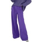 Violette Business Atmungsaktive Palazzo-Hosen aus Polyester für Damen Größe M für den für den Herbst 