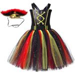Schwarze Elegante Ärmellose Midi Chiffonkleider für Kinder aus Chiffon für Mädchen für den für den Sommer 