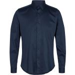 Marineblaue Mos Mosh Button Down Kragen T-Shirts aus Jersey für Herren Größe XL 