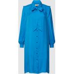Royalblaue Unifarbene Mos Mosh Midi Midikleider & knielange Kleider ohne Verschluss für Damen Größe S 