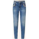 Blaue Mos Mosh Skinny Jeans mit Knopf aus Baumwolle für Damen Größe S 