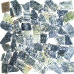 Grüne Mosaik Wandfliesen matt aus Stein 