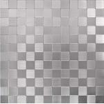 Silberne Mosaik Wandfliesen matt 