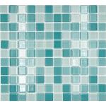 Mintgrüne Quadratische Mosaik Wandfliesen matt aus Kristall 