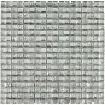 Silberne Quadratische Mosaik Wandfliesen 