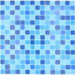Blaue Mosaik Wandfliesen aus Glas 