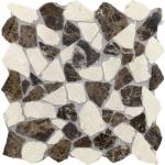 Braune Mosaik Wandfliesen aus Marmor 