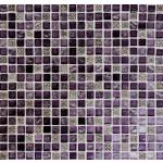 Lila Quadratische Mosaik Wandfliesen matt aus Kristall 