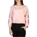Reduzierte Pinke 3/4-ärmelige MOSCHINO Damensweatshirts aus Baumwollmischung maschinenwaschbar Größe M für den für den Sommer 