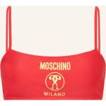 Reduzierte Rote MOSCHINO Bikini-Tops aus Polyamid ohne Bügel für Damen Größe S 