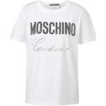 Moschino, Couture Baumwoll Logo T-Shirt White, Damen, Größe: XS
