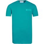 Reduzierte Blaue Kurzärmelige MOSCHINO Couture! T-Shirts aus Baumwolle für Herren Übergrößen 