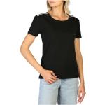 Reduzierte Schwarze Kurzärmelige MOSCHINO T-Shirts aus Baumwolle für Damen Größe S 