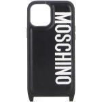 Schwarze Bestickte MOSCHINO iPhone 12 Pro Max Hüllen aus Polycarbonat für Herren 