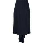 Reduzierte Mitternachtsblaue Elegante MOSCHINO Midi Festliche Röcke mit Reißverschluss für Damen Größe XS 
