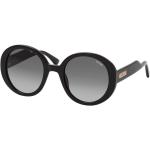 Schwarze MOSCHINO Runde Kunststoffsonnenbrillen für Damen 