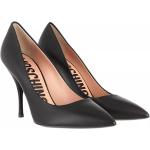 Reduzierte Schwarze MOSCHINO High Heels & Stiletto-Pumps aus Leder für Damen Größe 36 